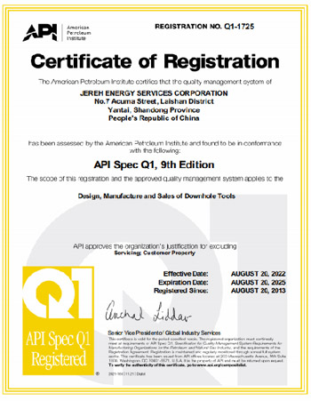 API Q1认证